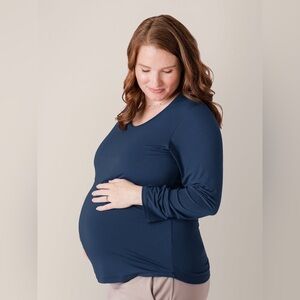 Kindred Bravely Bamboo Maternity & Nursing Long Sleeve T-shirt - Size Small